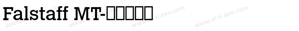 Falstaff MT字体转换